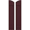 Ekena Millwork Americraft 3-Board (2 Batten) Wood Joined Board-n-Batten Shutters w/Ellipt Top, ARW101BE311X77WRH, PR ARW101BE311X77WRH - alternate 1